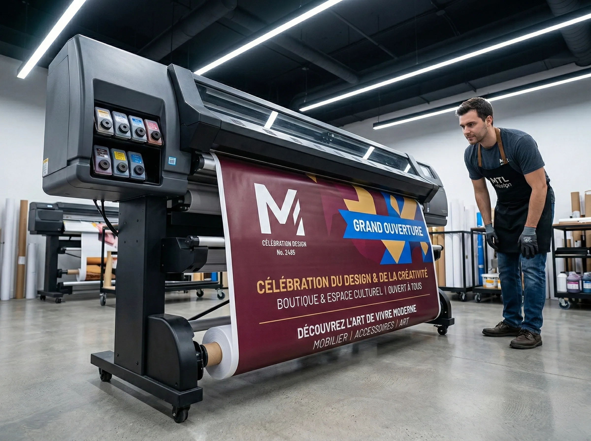 Impression de bannières rétractables grand format à Montréal